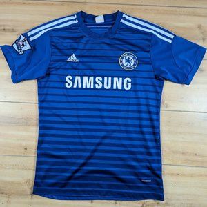 Chelsea Adidas 2014-2015 Home Football Soccer Jersey Mens Size M Barclays Shirt